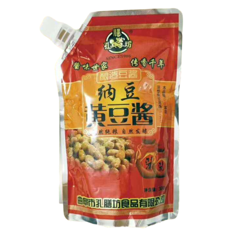 厂家直销非转基因 孔膳坊纳豆甜面酱 酱酿造鲜香豆瓣酱袋装调味酱