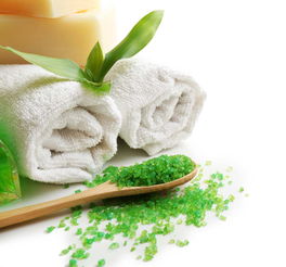精美绿色spa用品高清图片