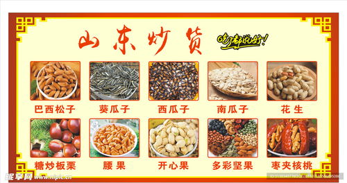 山东炒货食品宣传图宣传展板设计图